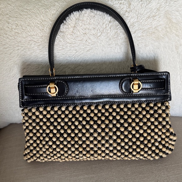 TORY BURCH LEE RADZIWILL BEADED TOP HANDLE SMALL BAG LIMITED EDITION •••Read••• - Picture 15 of 16